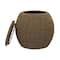 Household Essentials 19" Woven Natural Seagrass Storage End Table